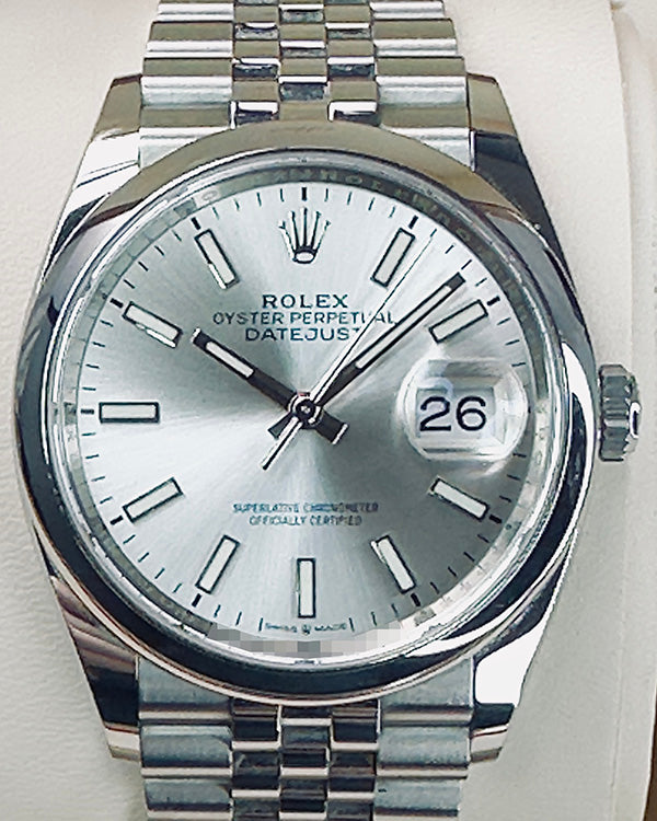 2022 Rolex Datejust 36MM Silver Dial Jubilee Bracelet (126200)