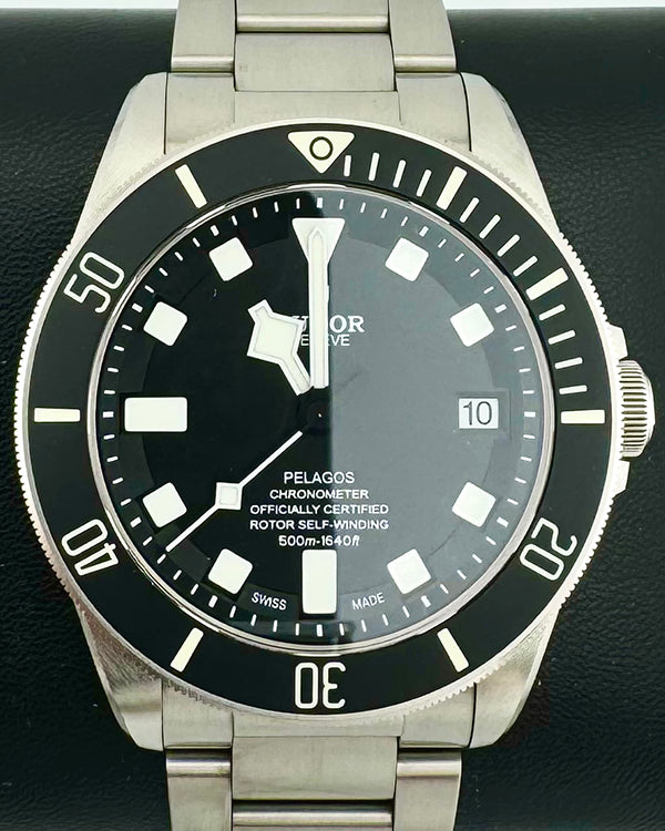 No Reserve - 2020 Tudor Pelagos 42MM Black Dial Titanium Bracelet (25600TN)