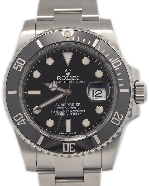 Rolex Submariner Date 40MM Black Dial Oyster Bracelet (116610)