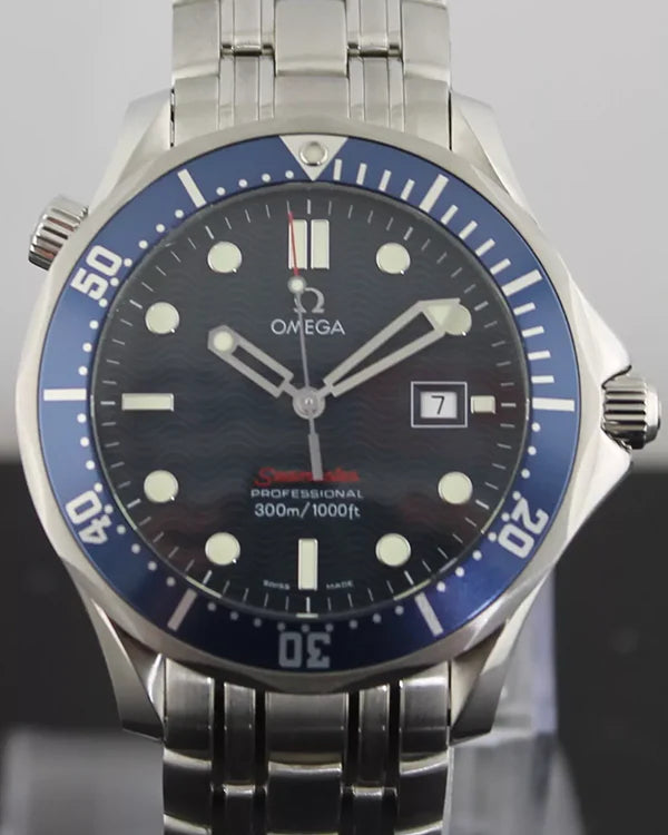 2012 Omega Seamaster Diver 300M 41MM Quartz Blue Dial Steel Bracelet (2221.80.00)