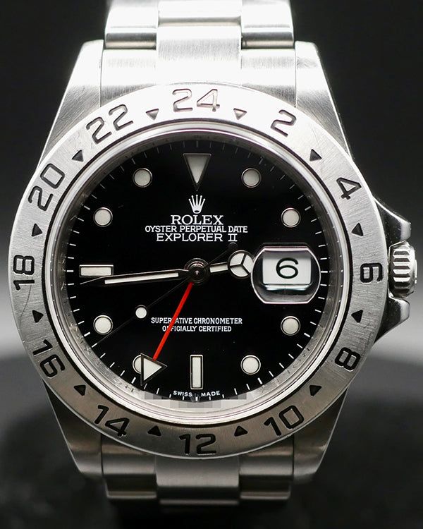 Rolex Rare Explorer II Cal. 3186 40MM Black Dial Oyster Bracelet (16570)