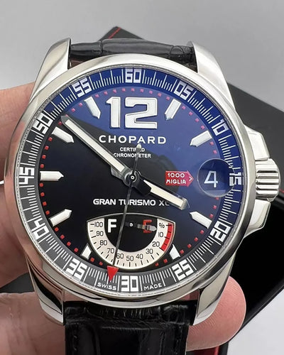 2007 Chopard Mille Miglia GT XL 44MM Black Dial Leather Strap (168457-3001)