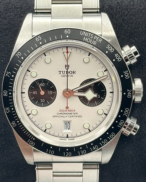 No Reserve - Tudor Black Bay Chrono "Panda" 41MM White Dial Steel Bracelet (M79360N)