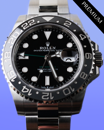 2024 Rolex GMT-Master II "Bruce Wayne" 40MM Black Dial Oyster Bracelet (126710GRNR)