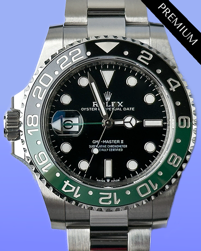 2024 Rolex GMT-Master II "Sprite" 40MM Black Dial Oyster Bracelet (126720VTNR)