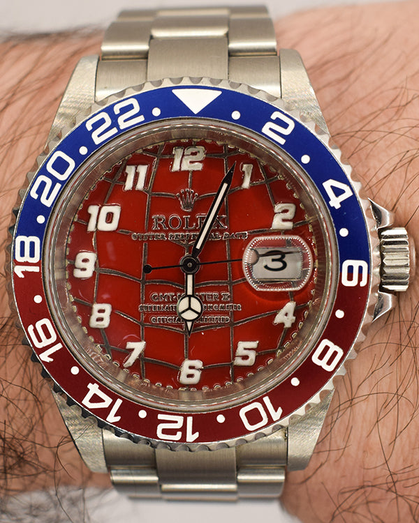 Rolex Submariner Date 40MM Aftermarket Red "Spider-Man" Dial Oyster Bracelet (16610T)