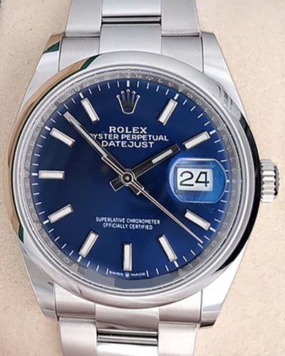 Rolex Datejust 36MM Blue Dial Oyster Bracelet (126200)