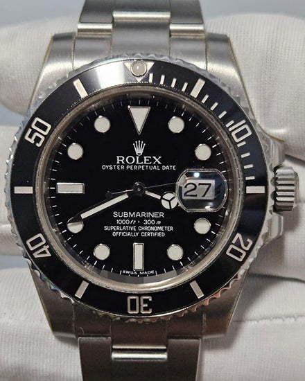 2012 Rolex Submariner Date 40MM Black Dial Oyster Bracelet (116610LN)