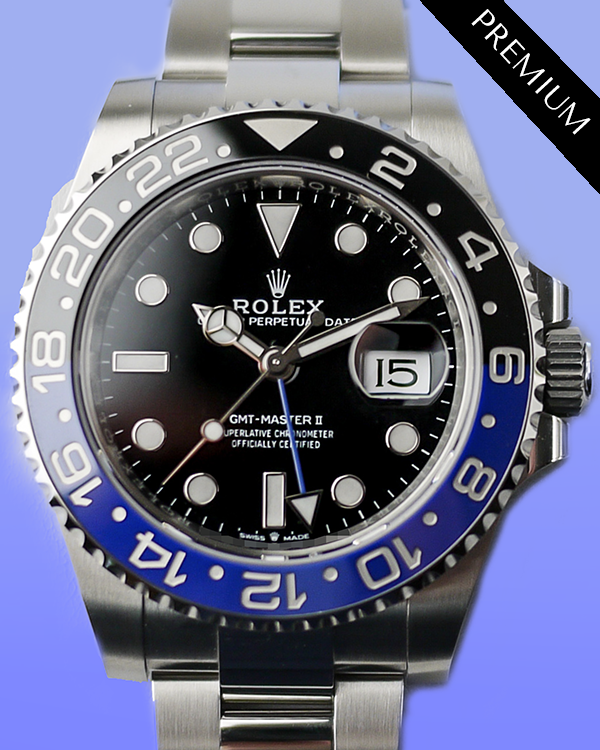 2024 Rolex GMT-Master II "Batman" 40MM Black Dial Oyster Bracelet (126710BLNR)