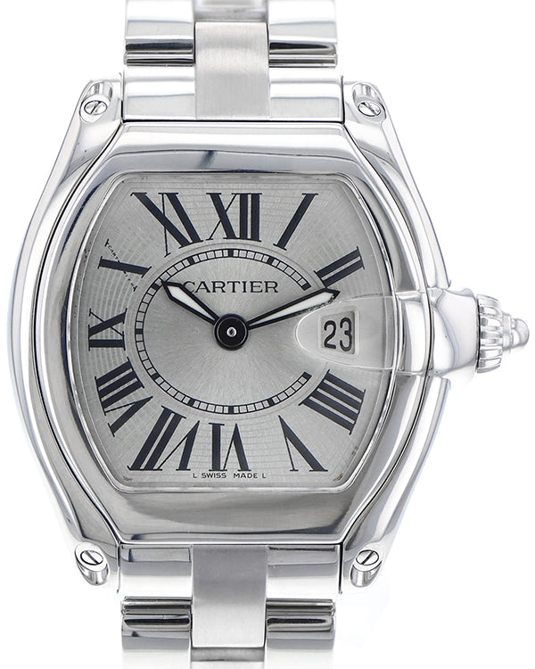 Cartier Roadster 36MM Quartz Silver Dial Steel Bracelet (2675)