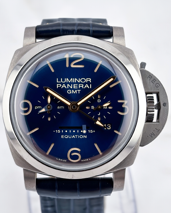 2018 Panerai Luminor Equation Of Time 47MM Blue Dial Leather Strap (PAM00670)