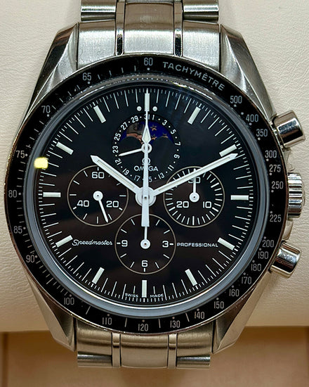 Omega Speedmaster Professional Moonwatch 42MM Black Dial Steel Bracelet (3576.50.00)