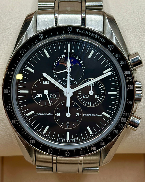 Omega Speedmaster Professional Moonwatch 42MM Black Dial Steel Bracelet (3576.50.00)