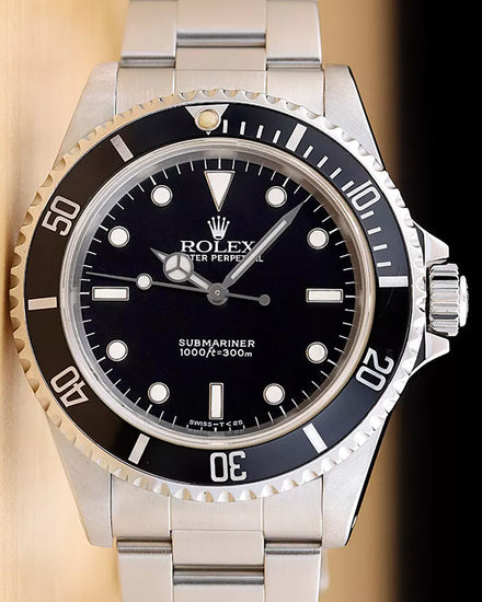 Rolex Submariner No-Date 40MM Black Dial Oyster Bracelet (14060)