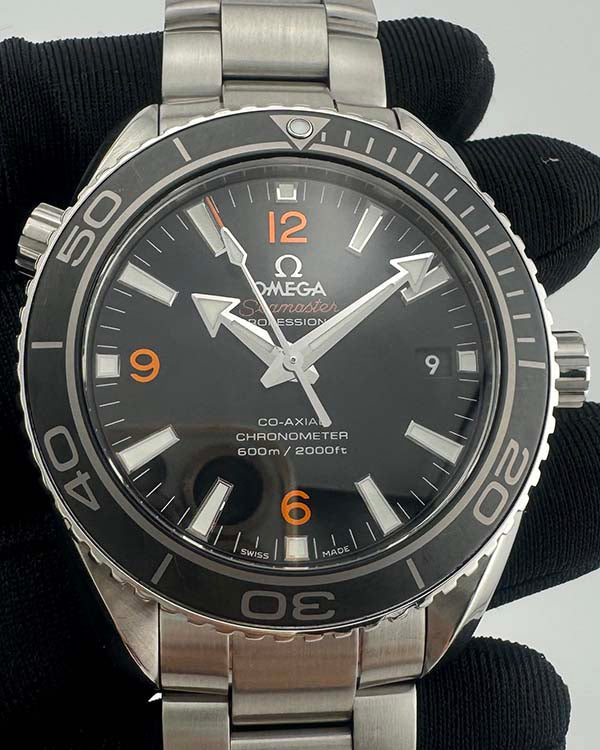 2018 Omega Seamaster Planet Ocean 600M 42MM Black Dial Steel Bracelet (232.30.42.21.01.003)