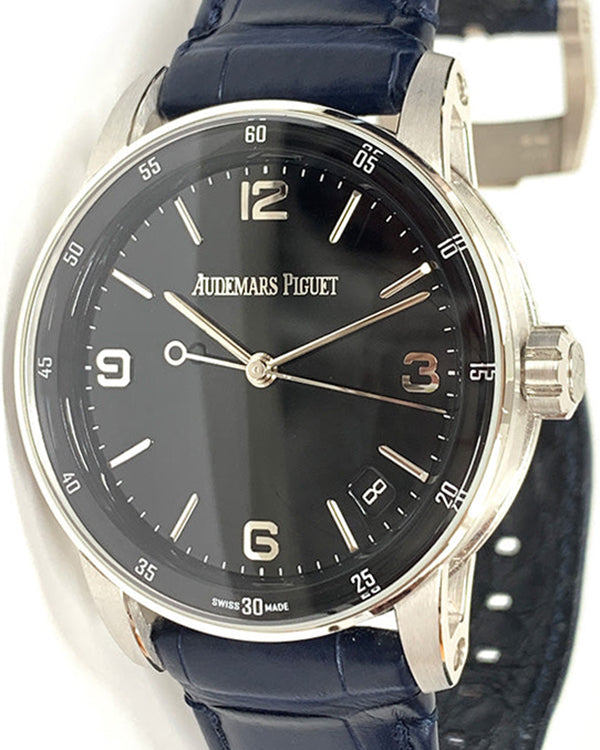 2020 Audemars Piguet Code 11.59 41MM Black Dial Leather Strap (15210BC.OO.A002CR.01)