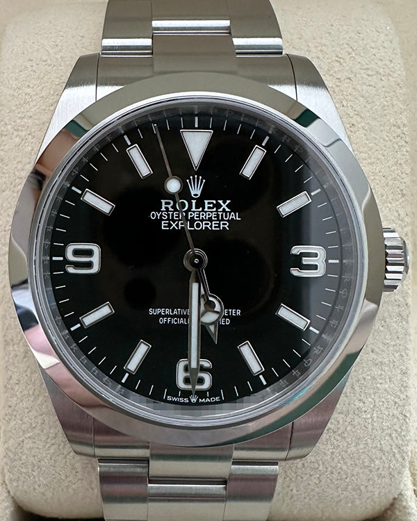 No Reserve - 2024 Rolex Explorer 40MM Black Dial Oyster Bracelet (224270)