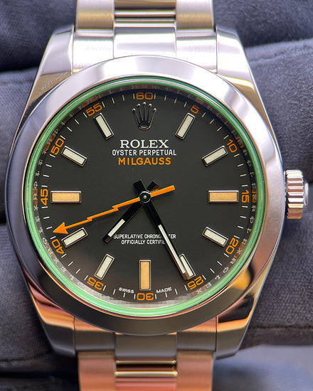 2015 Rolex Milgauss 40MM Black Dial Oyster Bracelet (116400GV)