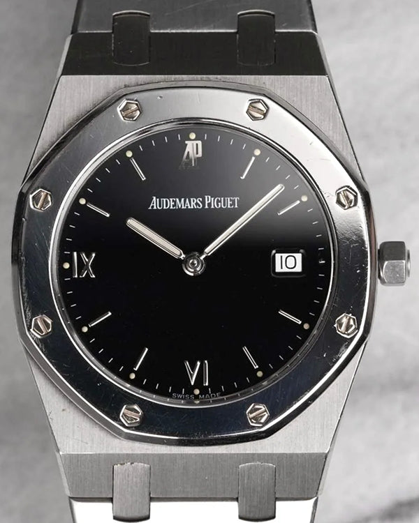 Audemars Piguet Royal Oak 33MM Quartz Black Dial Steel/Platinum Bracelet (56175SP)