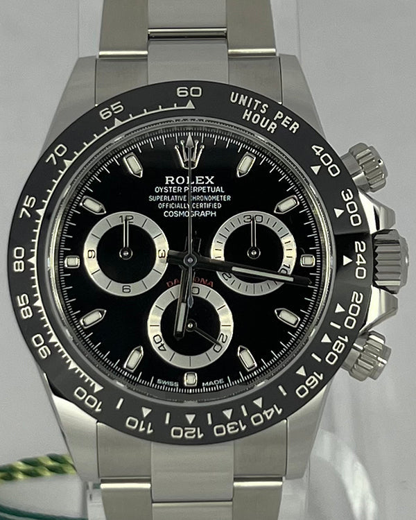 2022 Rolex Cosmograph Daytona 40MM Black Dial Oyster Bracelet (116500LN)