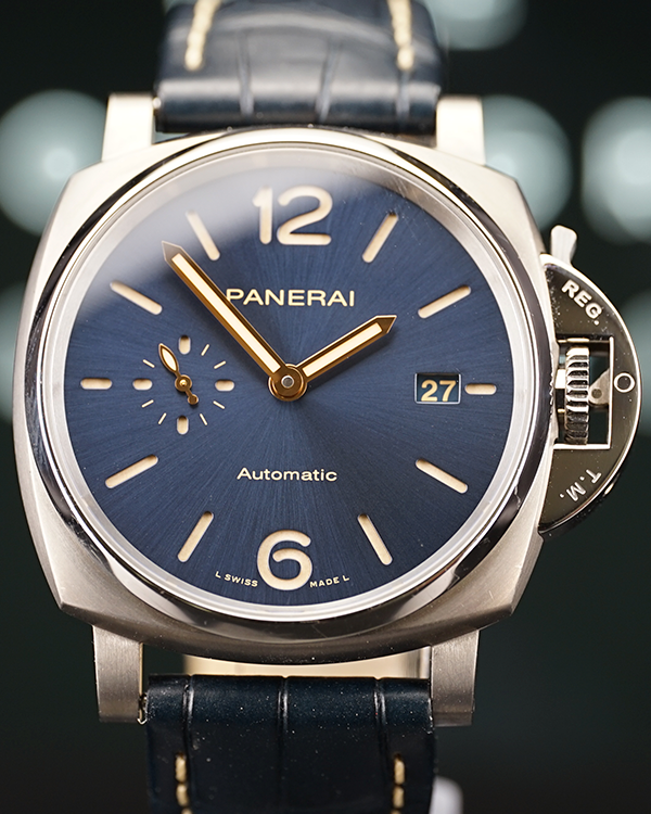 2022 Panerai Luminor Due 38MM Blue Dial Leather Strap (PAM00926)