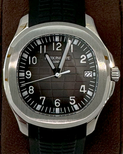 2023 Patek Philippe Aquanaut 40MM Black Dial Rubber Strap (5167A-001)