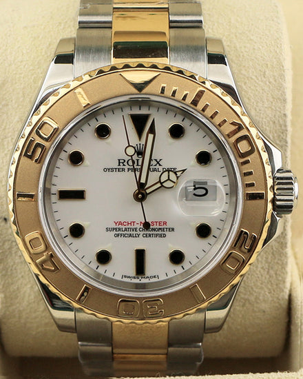 2006 (D Serial) Rolex Yacht-Master 40MM White Dial Two-Tone Oyster Bracelet (16623)