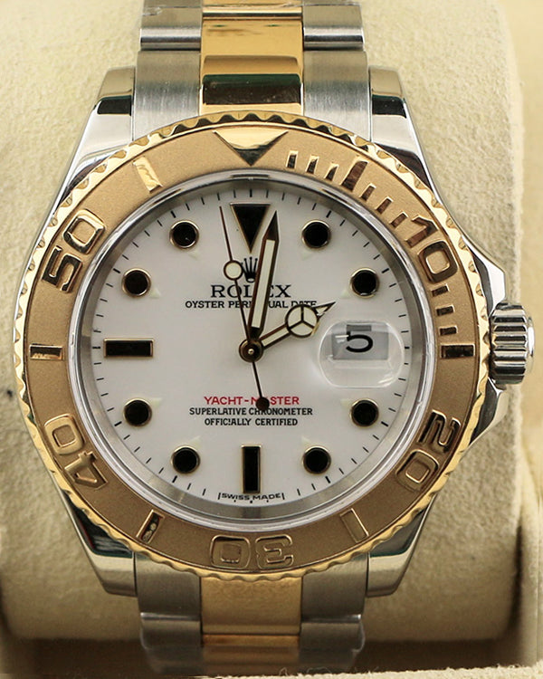 2006 (D Serial) Rolex Yacht-Master 40MM White Dial Two-Tone Oyster Bracelet (16623)