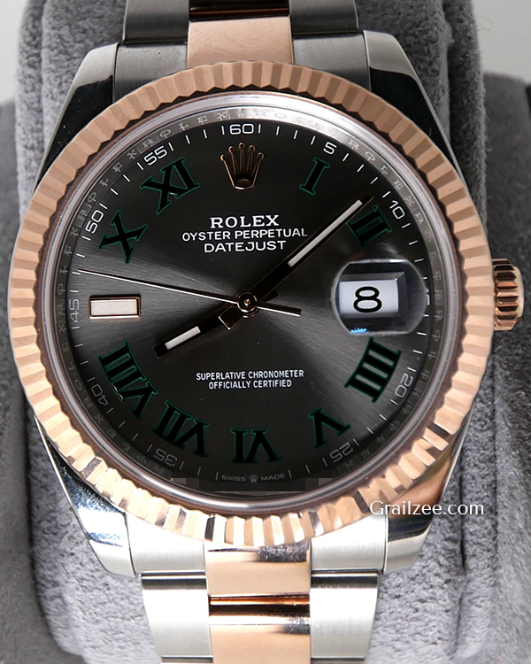 2023 Rolex Datejust "Wimbledon" 41MM Slate Dial Two-Tone Oyster Bracelet (126331)