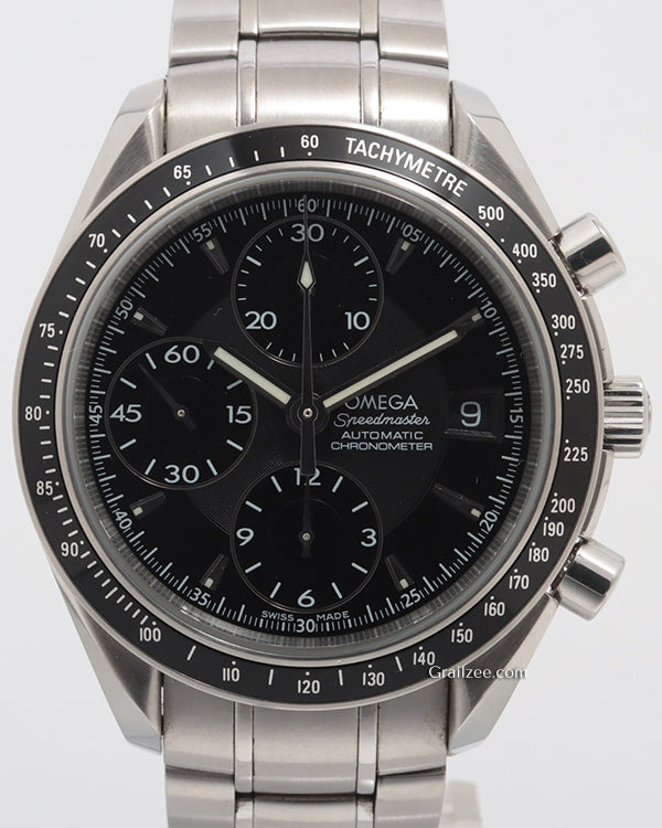 Omega Speedmaster Date 40MM Black Dial Steel Bracelet (3210.50.00)