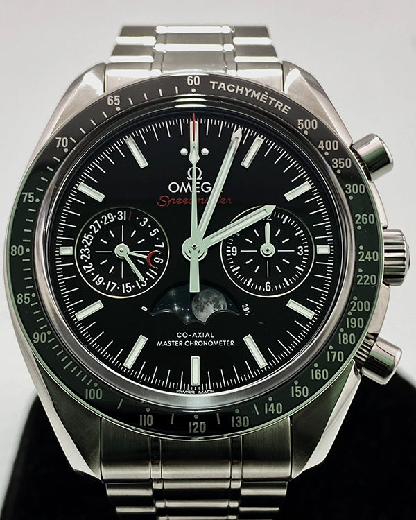 Omega Speedmaster Moonphase 44.25MM Black Dial Steel Bracelet (304.33.44.52.01.001)