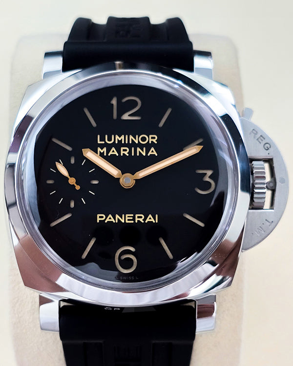No Reserve - 2016 Panerai Luminor Marina 1950 3 Days 47MM Black Dial Rubber Strap (PAM00422)