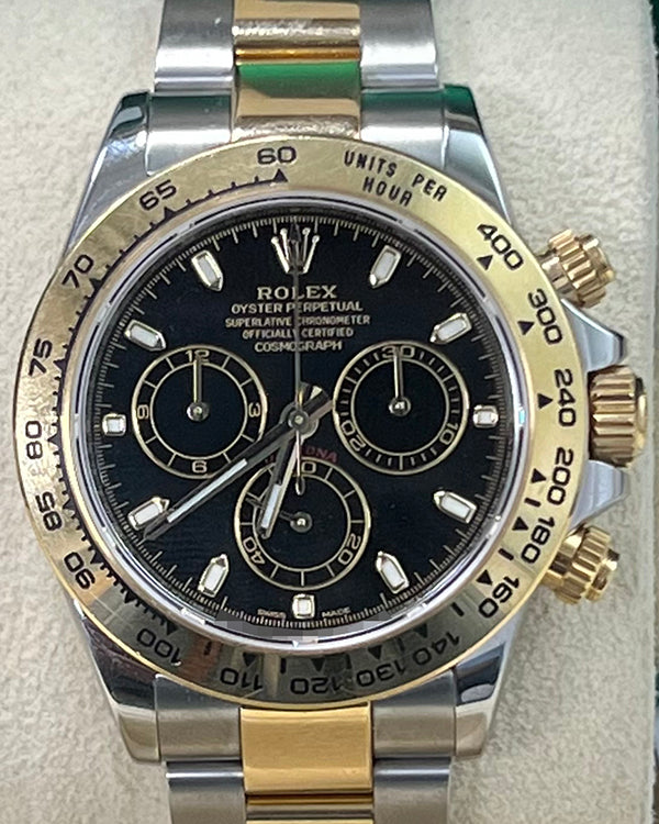 Rolex Cosmograph Daytona 40MM Black Dial Two-Tone Bracelet (116503)