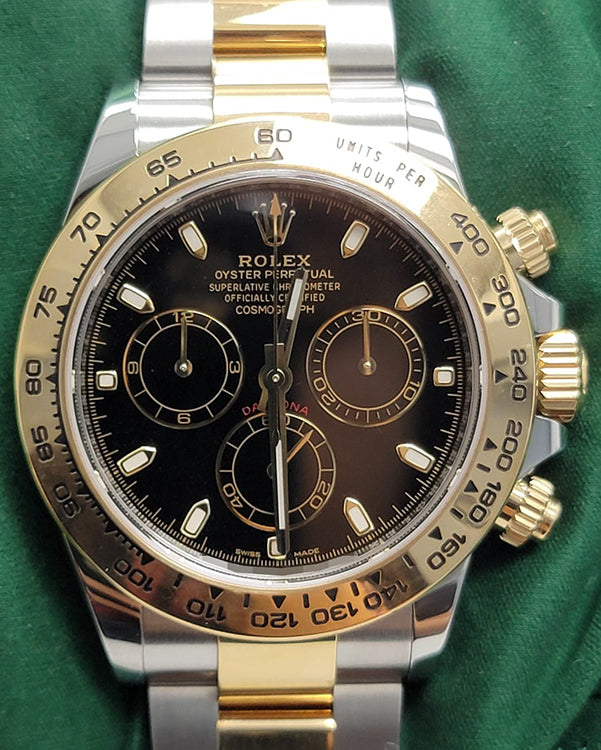 2021 Rolex Cosmograph Daytona 40MM Black Dial Two-Tone Bracelet (116503)