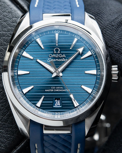 2023 Omega Seamaster Aqua Terra 150M 38MM Blue Dial Rubber Strap (220.12.38.20.03.001)