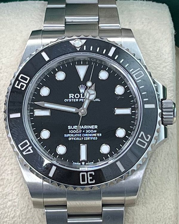 Rolex Submariner No Date 41MM Black Dial Oyster Bracelet  (124060)