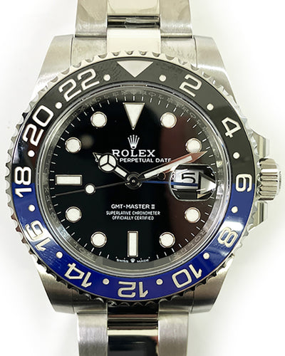 2021 Rolex GMT-Master II "Batman" 40MM Black Dial Oyster Bracelet (126710BLNR)