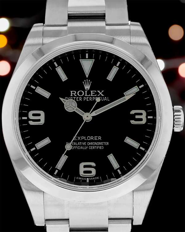 Rolex Explorer 40MM Black Dial Steel Bracelet (224270)