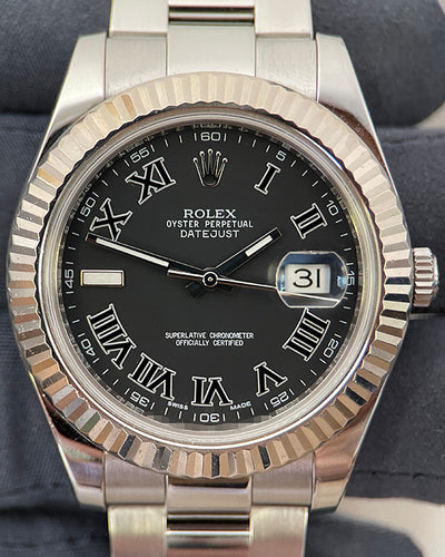 Rolex Datejust II 41MM Black Dial Oyster Bracelet (116334)