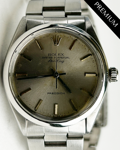 1981 Rolex Air-King 34MM Silver Dial Oyster Bracelet (5500)