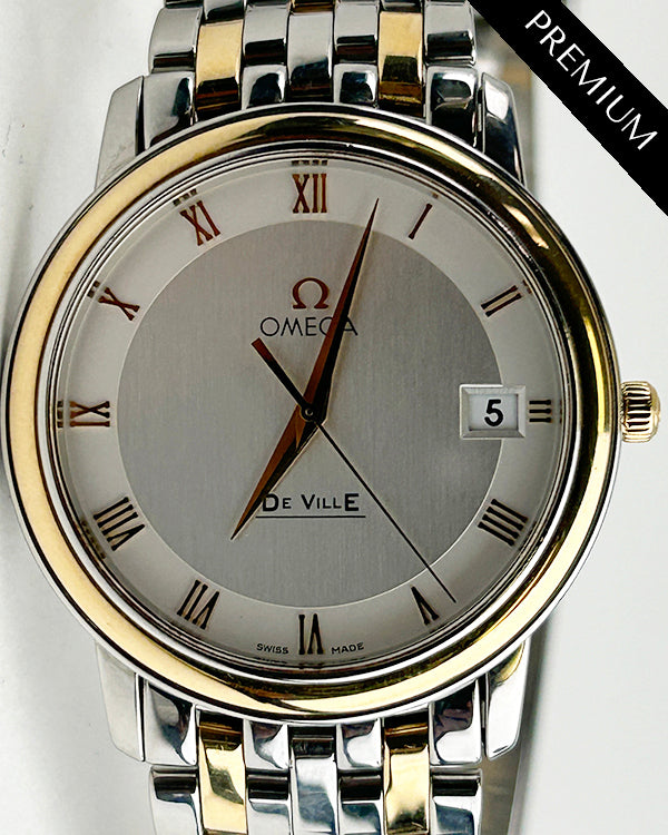 Omega De Ville 34MM Quartz Silver Dial Two-Tone Bracelet (4310.32)