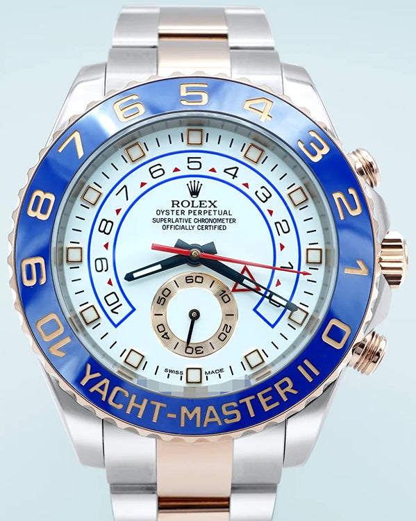 2016 Rolex Yacht-Master II 44MM White Dial Two-Tone Oyster Bracelet (116681)