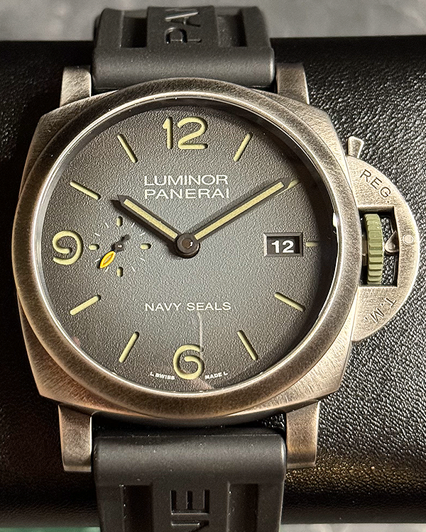 2023 Panerai Luminor Marina 1950 "Navy SEALs" 44MM Grey Dial Rubber Strap (PAM01412)