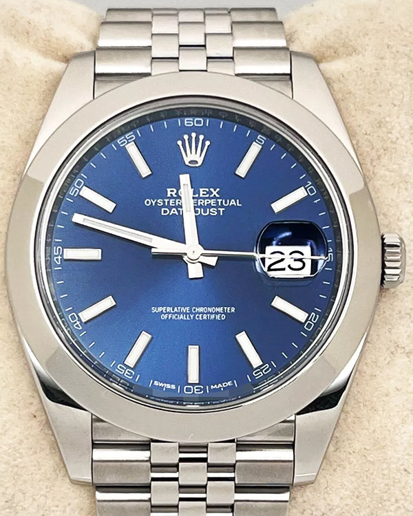 2018 Rolex Datejust 41MM Blue Dial Jubilee Bracelet (126300)