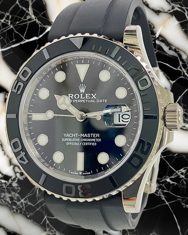 2020 Rolex Yacht-Master 42MM Black Dial Oysterflex Strap (226659)