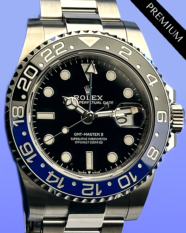 2024 Rolex GMT-Master II "Batman" 40MM Black Dial Oyster Bracelet (126710BLNR)