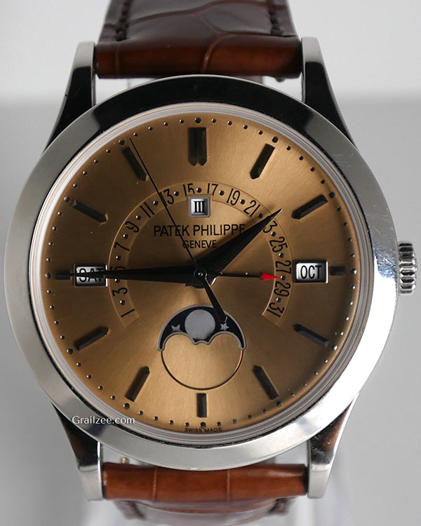 Patek Philippe Perpetual Calendar Grand Complications Retrograde 39.5MM Brown Dial Leather Strap (5496P-014)