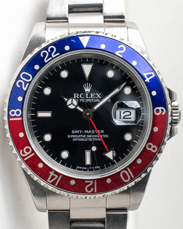 1991 (L serial) Rolex GMT-Master "Pepsi" 40MM Black Dial Oyster Bracelet (16700)