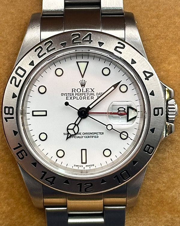 2003 Rolex Explorer II "Polar" 40MM White Dial Oyster Bracelet (16570)