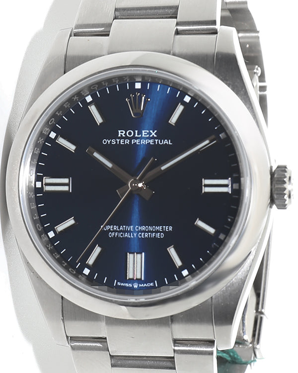 2021 Rolex Oyster Perpetual 36MM Blue Dial Oyster Bracelet (126000)